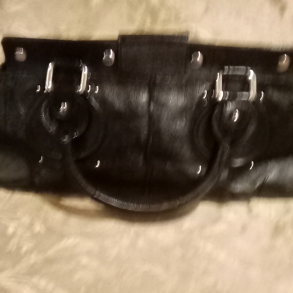 Vintage Chole' Black leather handbag - Picture 5 of 7